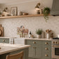 Decorative countryside watercolour artwork for a sophisticated kitchen interior