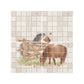 Decorative countryside watercolour artwork for a sophisticated kitchen interior