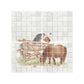 Decorative countryside watercolour artwork for a sophisticated kitchen interior