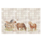 Decorative countryside watercolour artwork for a sophisticated kitchen interior