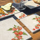Marble coasters set of 4, featuring The Humble Hares Watercolour designs. This design shows a watercolour Tomatoes on a vine. Perfect for the vegetable Garden Lover 