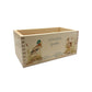 A rectangle wooden planter box with a watercolour design of two mallard ducks by the pond. The planter can be personalised with a name and a selection of custom phrases. Perfect gift for gardeners and special occasions. The planter can be used for bulbs and plants or as garden storage.