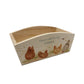An arched wooden planter box with a watercolour design of hens in the farmyard. The planter can be personalised with names and a selection of phrases for wedding, anniversary, engagement, birthday or new home gifts.