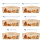 Personalised phrase options for an arched wooden planter box with a watercolour design of a flock of hens in the farmyard. Choose your phrase to suit any occasion including birthday, wedding, anniversary, engagement, and new home gifts.