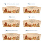 Personalised phrase options for an arched wooden planter box with a watercolour design of hens pecking in the farmyard. Choose your phrase to suit gifts for  any occasion including birthday, wedding, new home, and a selection of gardening phrases.