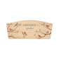 An arched wooden planter box with a watercolour design of garden birds on branches. The planter can be personalised with names and a selection of phrases for wedding, anniversary, engagement, birthday or new home gifts.