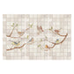 Luxury decorative mural featuring a traditional British countryside landscape of birds on Branches. 