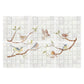 Luxury decorative mural featuring a traditional British countryside landscape of birds on Branches. 