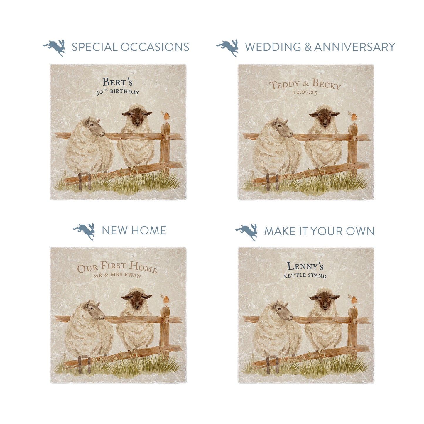 personalised text examples, making your platter truly yours.  