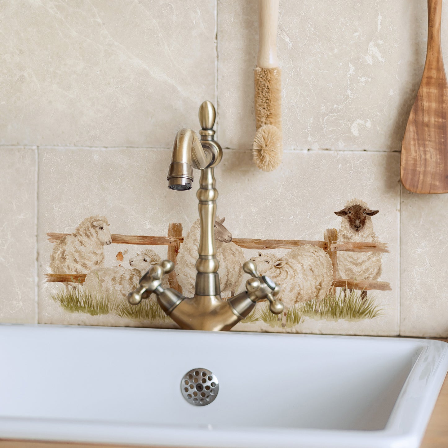 Cheeky Sheep breaking out of their field, A quiet Robin watching as the naughty ship misbehave. 