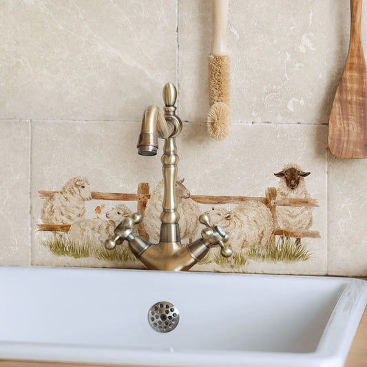 Cheeky Sheep breaking out of their field, A quiet Robin watching as the naughty ship misbehave. 