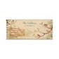 A rectangle wooden planter box with a watercolour design of a hedgerow full of garden birds around a gate. The planter can be personalised with a name and a selection of custom phrases to for every occasion including family name and address for a new home gift.