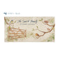 A personalised rectangular marble sharing platter featuring garden birds in the hedgerow around a paddock gate in a watercolour style. The example personalised dark blue text reads ‘The Smith Family at Linnet Cottage!’ in a brush script font.