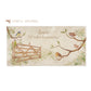A personalised rectangular marble sharing platter featuring garden birds in the hedgerow around a paddock gate in a watercolour style. The example personalised neutral colour text reads ‘Louise, I'd rather be gardening!’ in a brush script font.