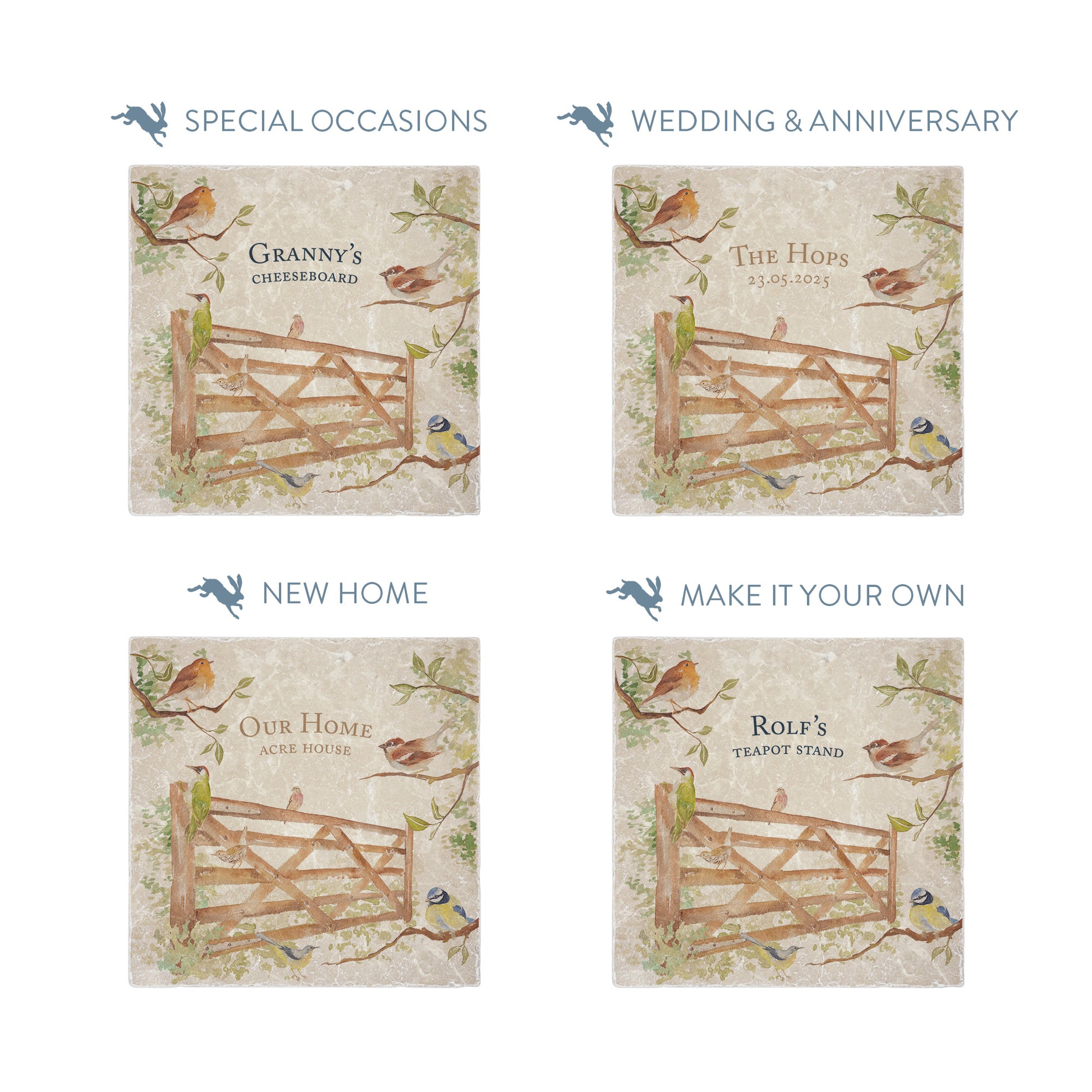 personalised text examples, making your platter truly yours.  