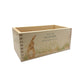 A rectangle wooden planter box with a watercolour design of the humble hare in a grassy field. The planter can be personalised with a name and a selection of custom phrases to suit any occasion including birthday, wedding, anniversary, engagement, and new home.