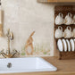 The Humble Hare signature design washing his ear. Ready to be centre of attention in your kitchen renovation. 