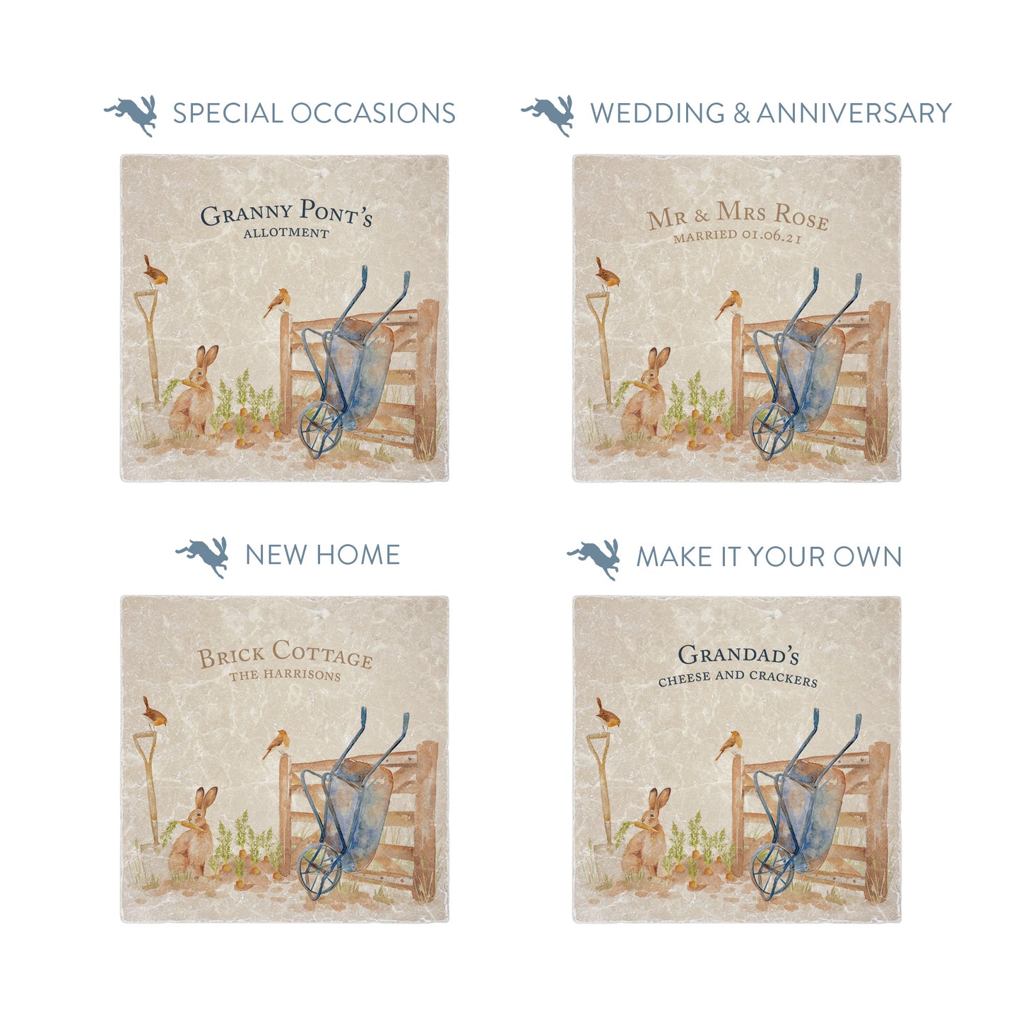 personalised text examples, making your platter truly yours.  