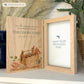 Memorial Solid Oak Photo Frame, personalise with your own message or select from our drop down selection. handmade watercolour paintings, this design features a tool box for the fixer in your life, Perfect for Grandad, Dad, Uncle, Brother
