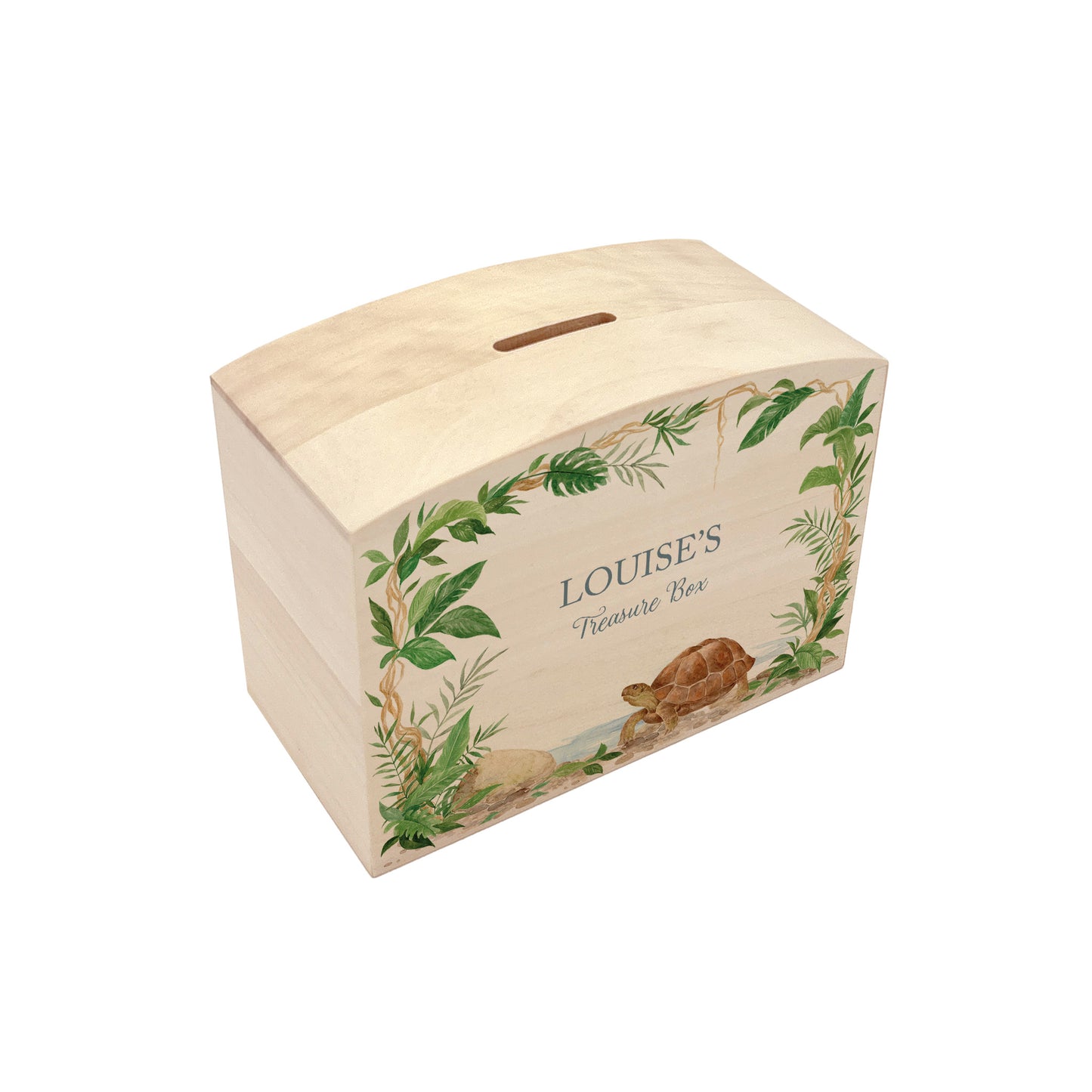 handmade personalised money box gift for new baby nursery