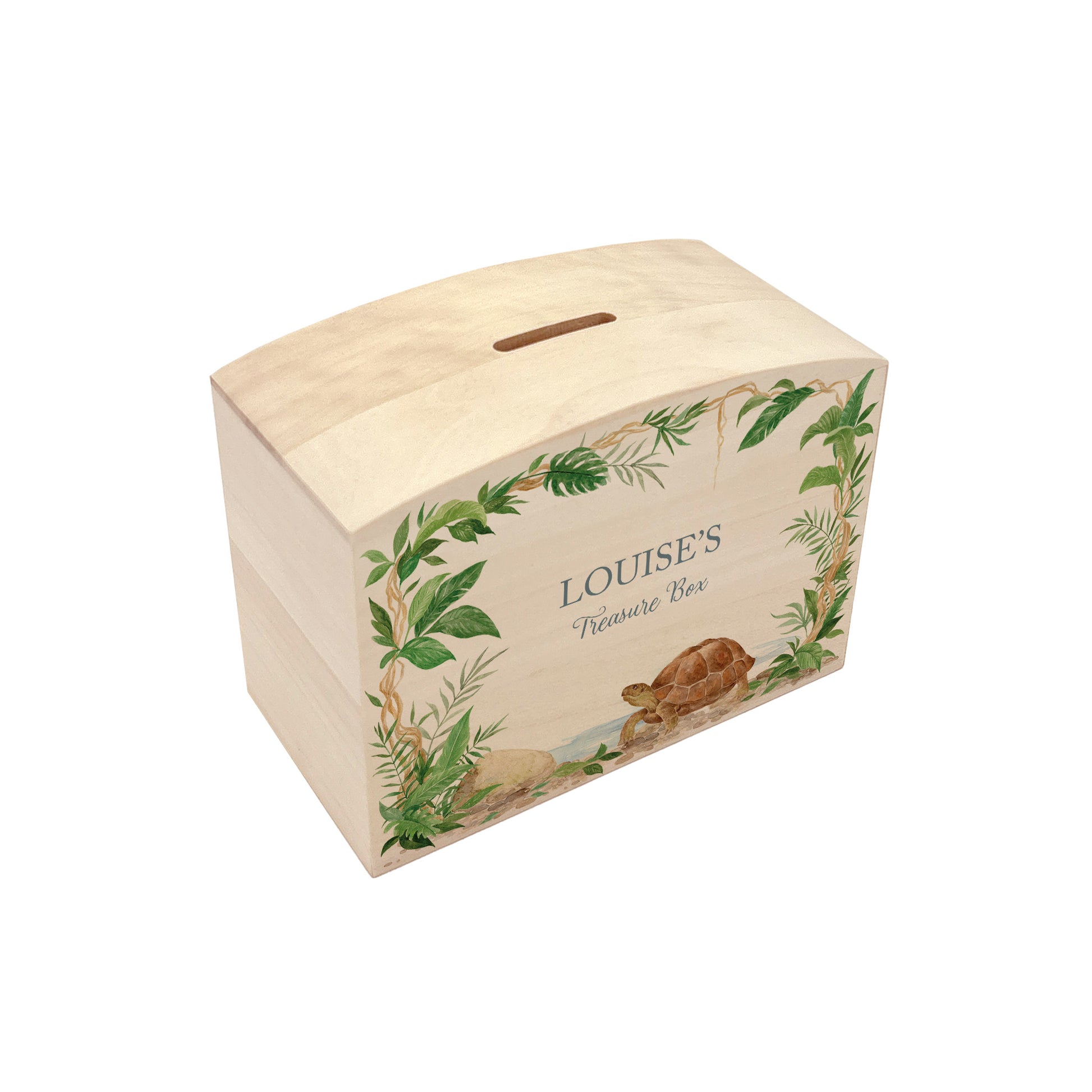 handmade personalised money box gift for new baby nursery