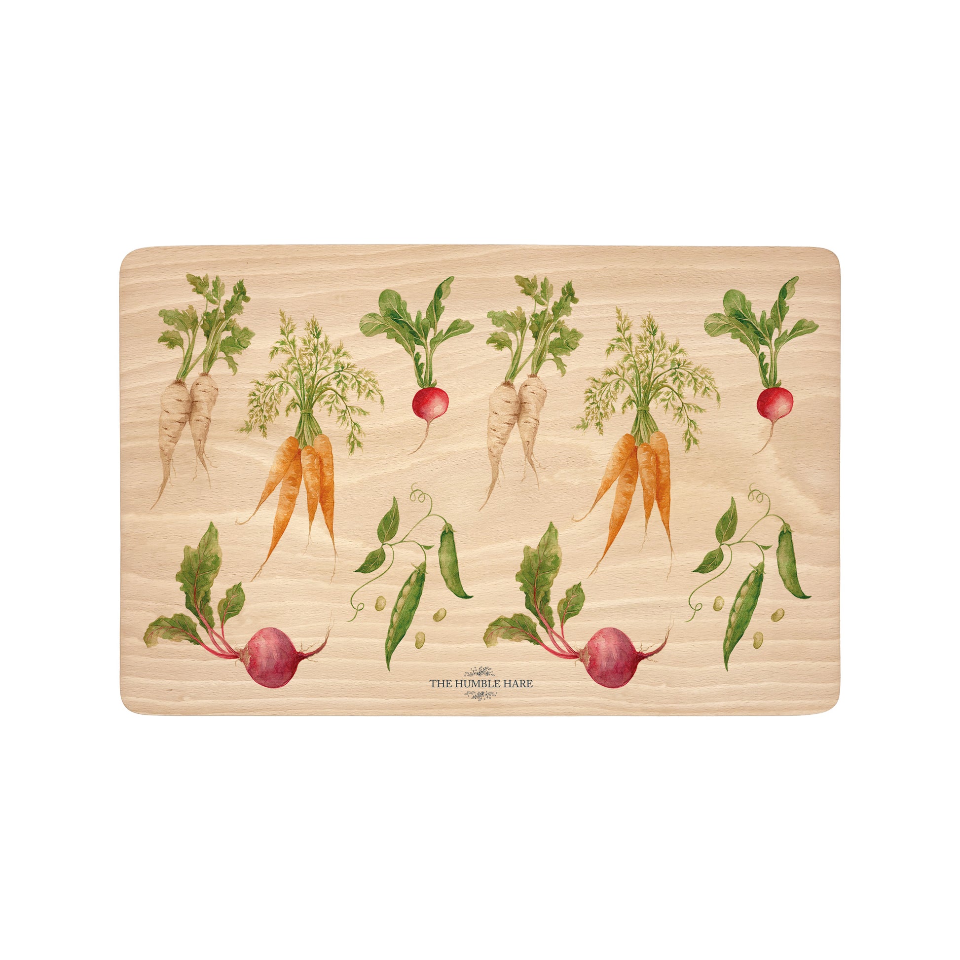 Vegetable Garden style wooden chopping board