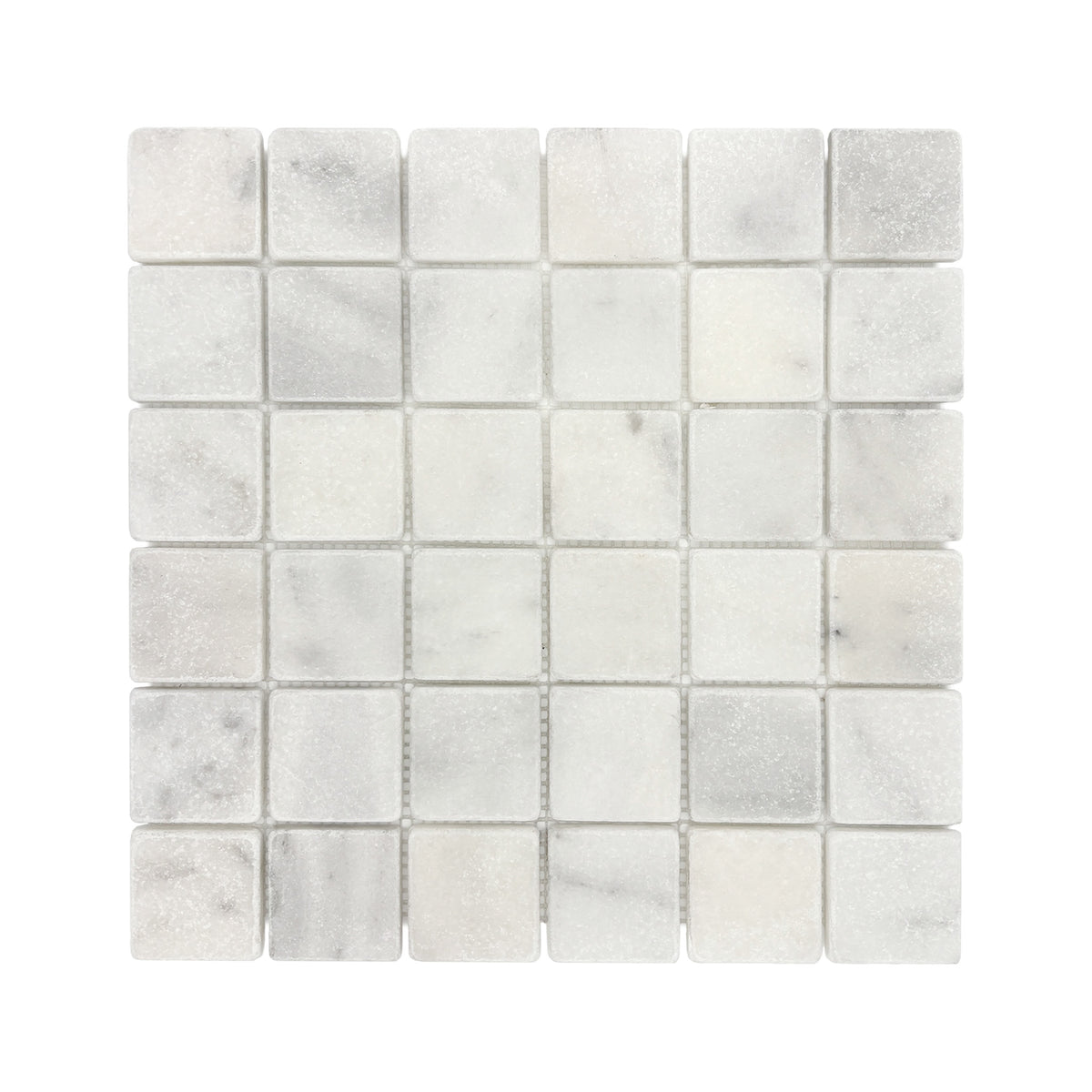 White Plain Marble Mosaic Tile Sheet 30.5x30.5cm