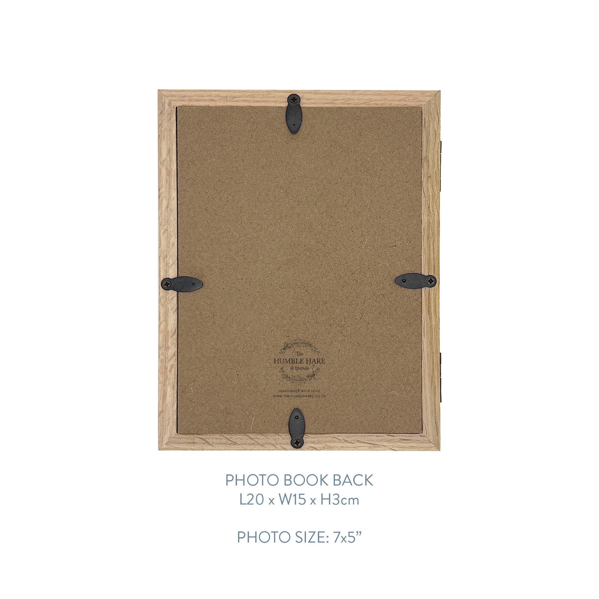 Oak Photo Frame back 7"x5"