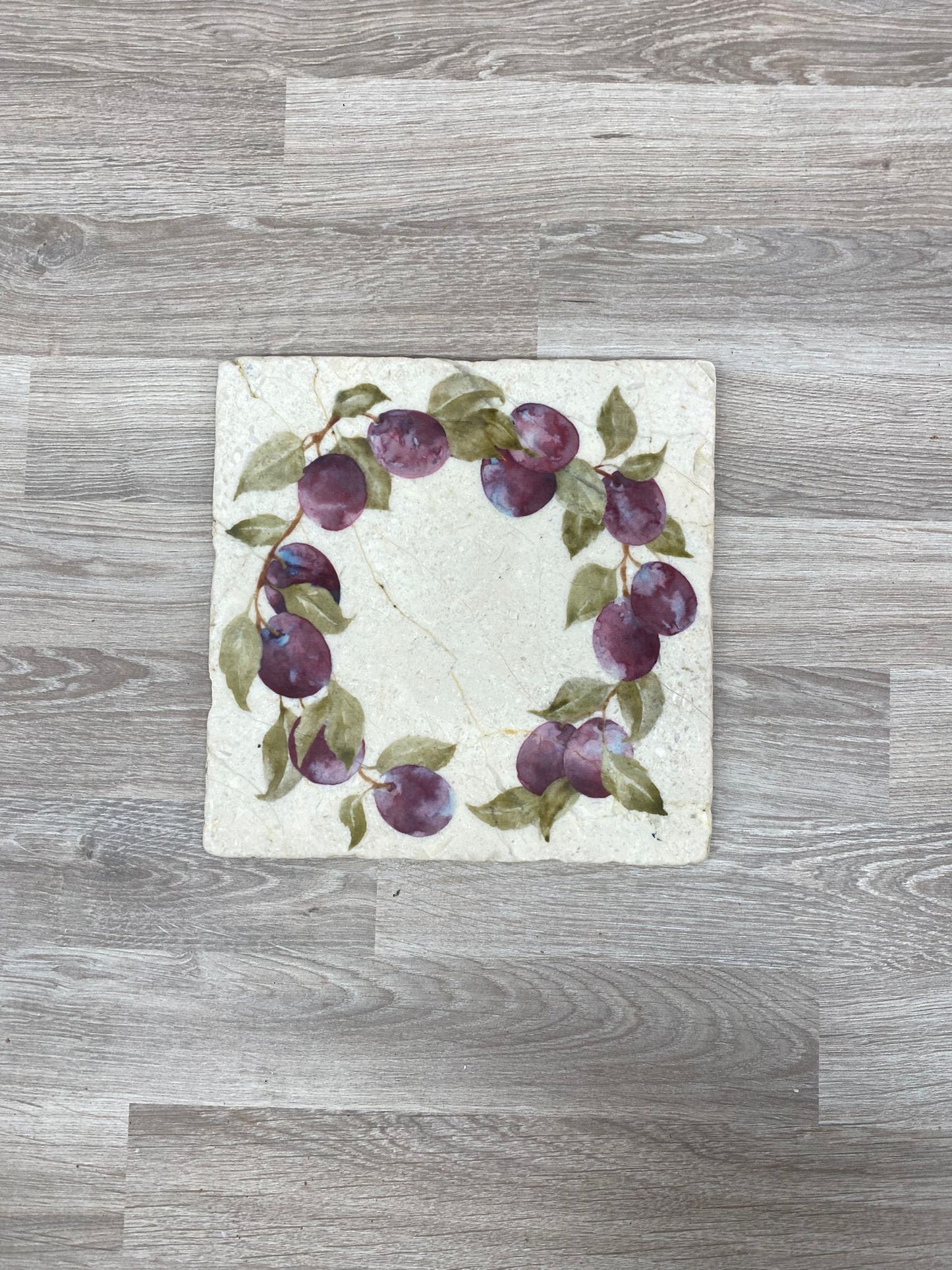 The Plum Orchard Wreath Medium Platter **Only one available** SECONDS