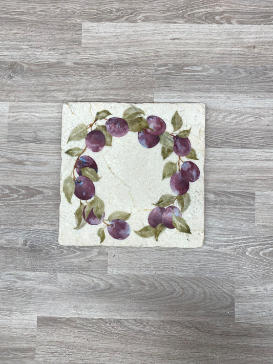 The Plum Orchard Wreath Medium Platter **Only one available** SECONDS