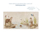 A marble sharing platter with an otter and kingfisher by the riverbank design. The image shows what the platter would look like when personalised text is added.