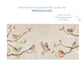 A marble sharing platter with a garden birds watercolour design. The image shows a preview of personalised text.